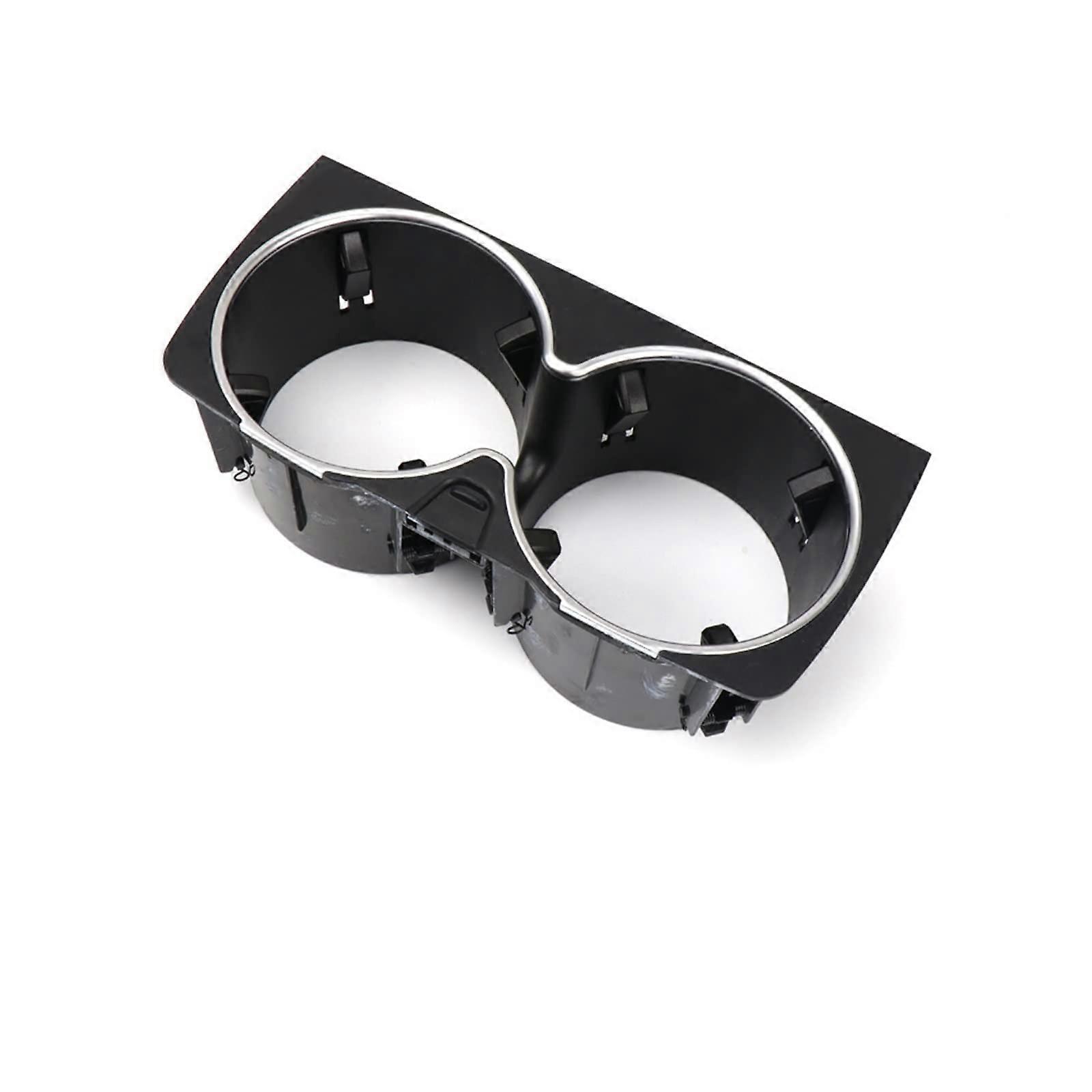 Center Console Cup Holder Insert Frame Replacement Model B Black for Mercedes SClass W222 W217