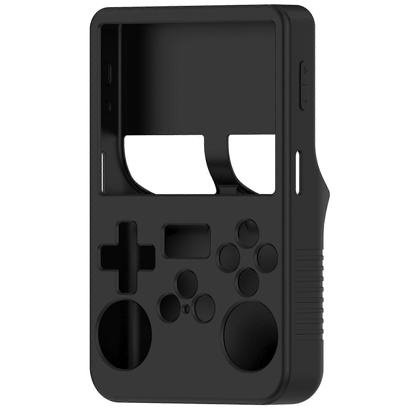Black Silicone Protective Cover with AllAround Protection for R36S Handheld Game Console Ref:7821
