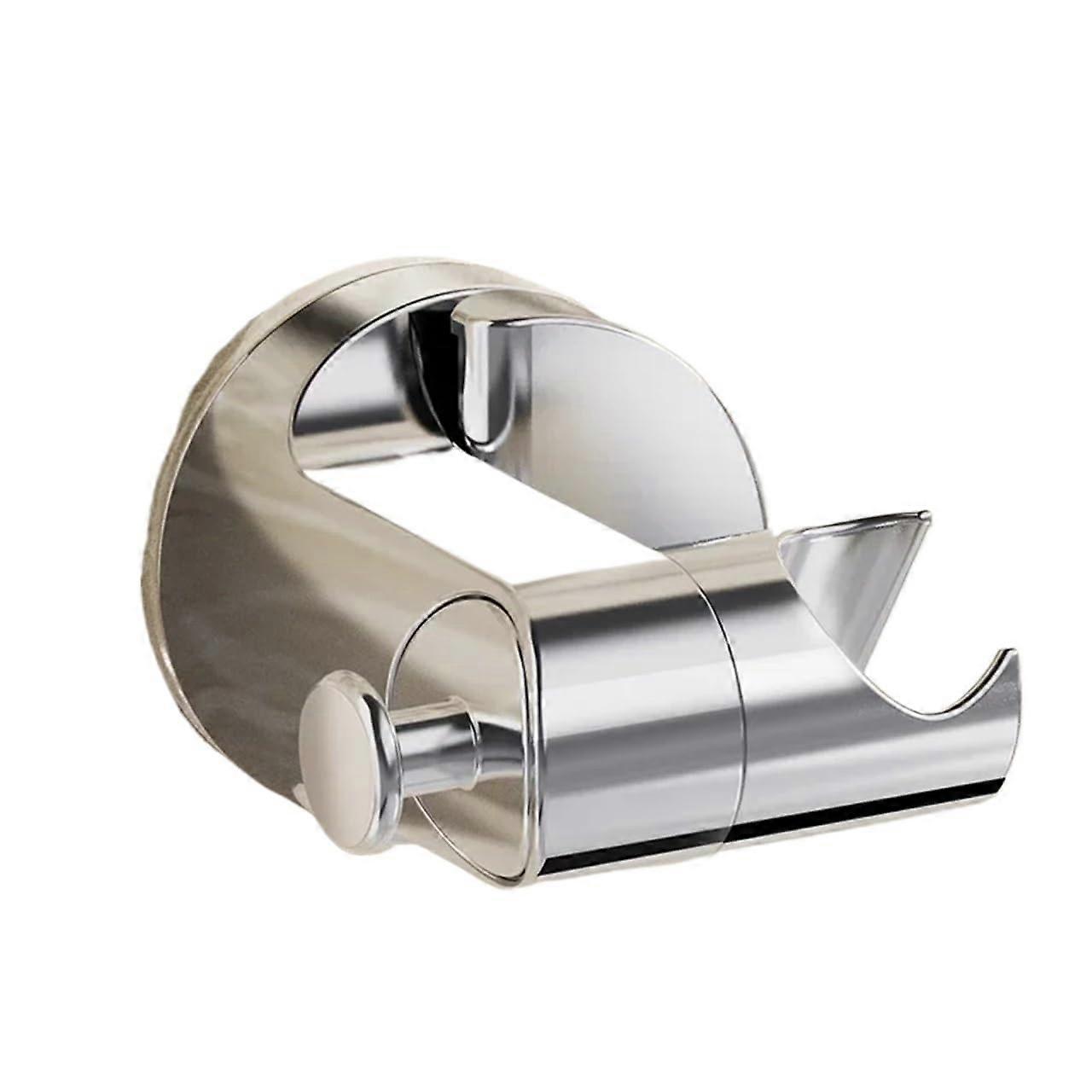 Shower Head Holder 3 Pcs 360° Adjustable Suction Cup Bracket SelfAdhesive Wall Mount Silver