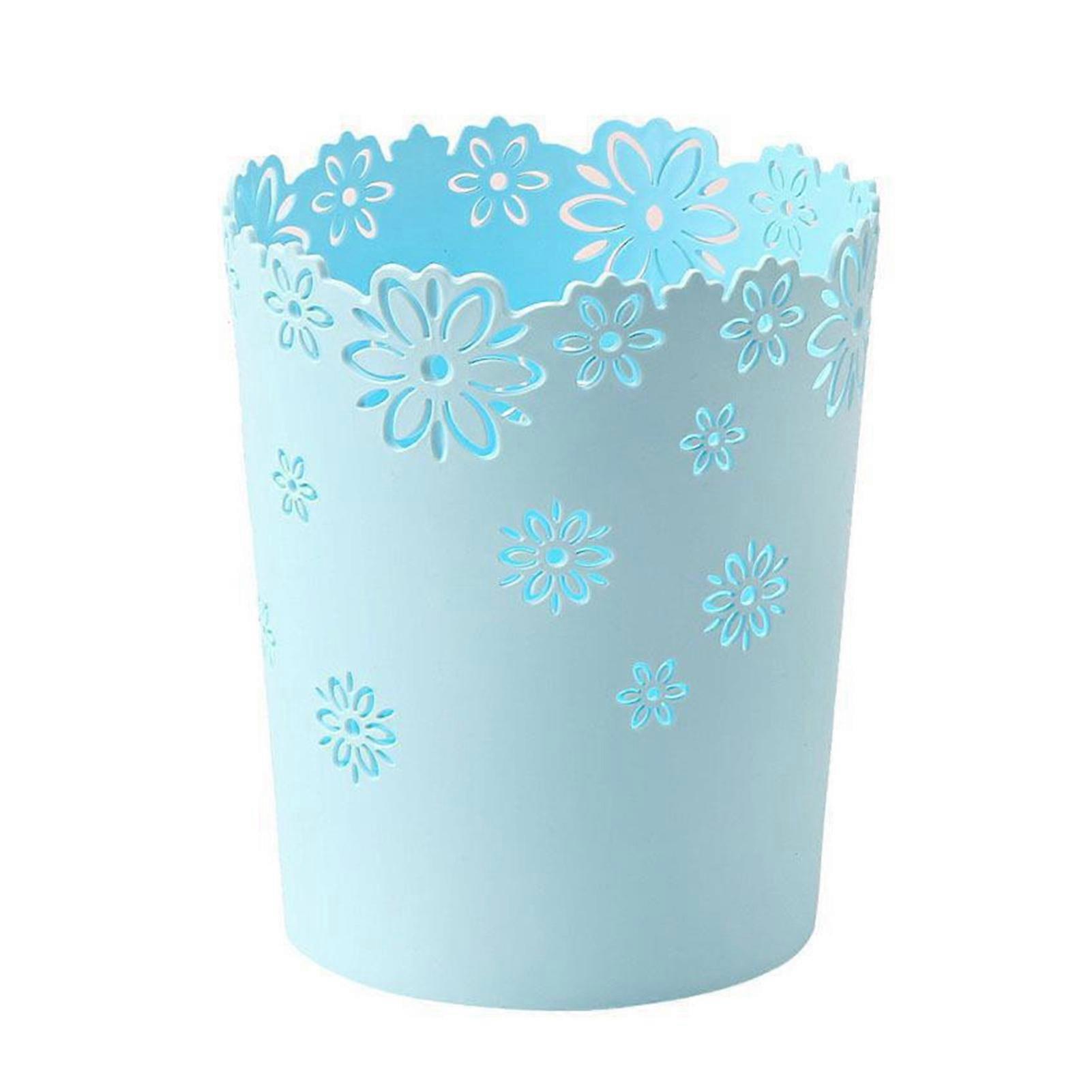 Garbage Can PP Plastic Hollow Design for Kitchen Bathroom Home Office