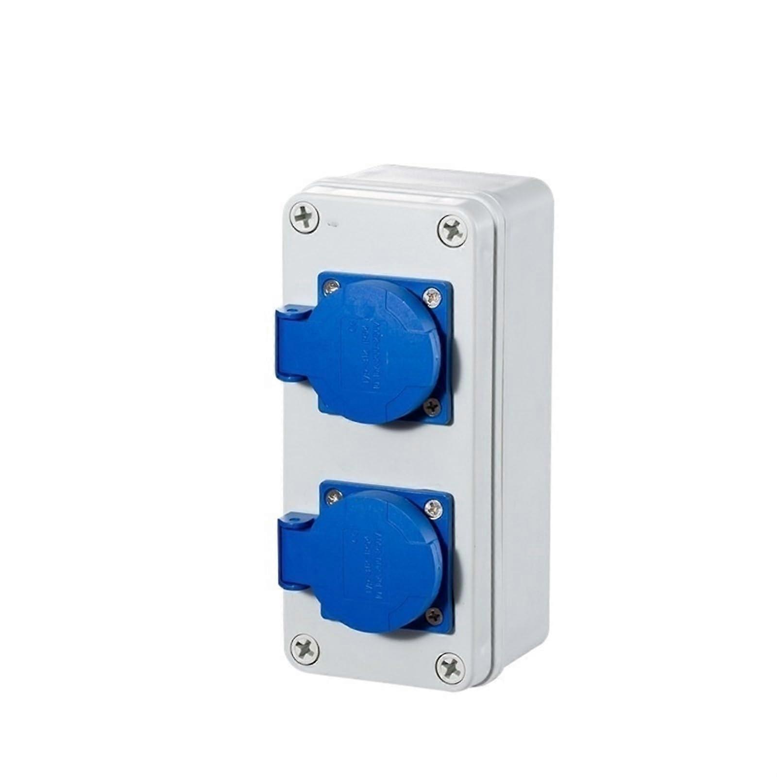 Outdoor Waterproof Socket EU Wall Mounted 16A Outlet Box for Electric Car Charging 2K