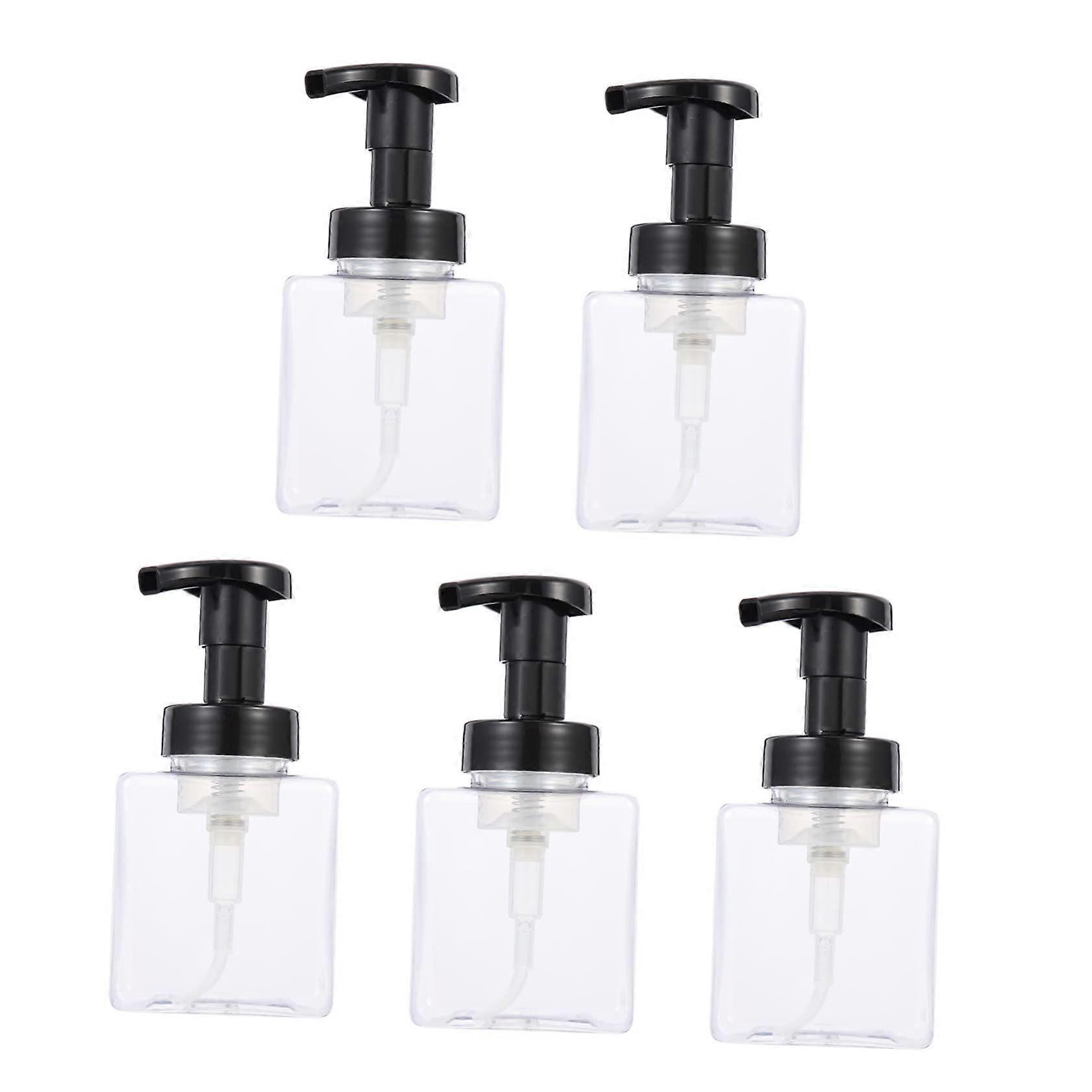 5pcs Foaming Soap Dispenser Set Refillable Reusable Bottles for Bathroom and Kitchen