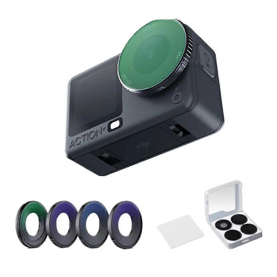 For DJI Osmo Action 6 Camera 4-in-1 Filter Kit