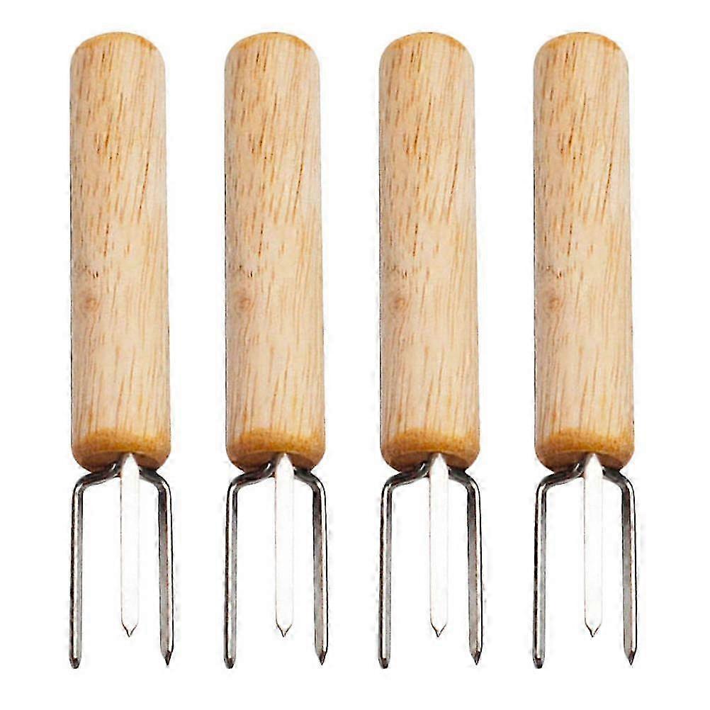 4Pcs Convenient Corn Skewers Multifunction Corn Forks Professional BBQ Forks BBQ Accessory