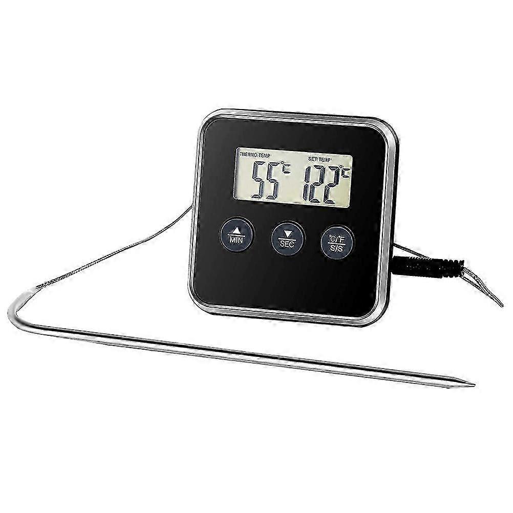 Digital Timers Meat Cooking Guidance Kitchen Use Rectangular Shape Plastic Material Countdown Timing 1 Set