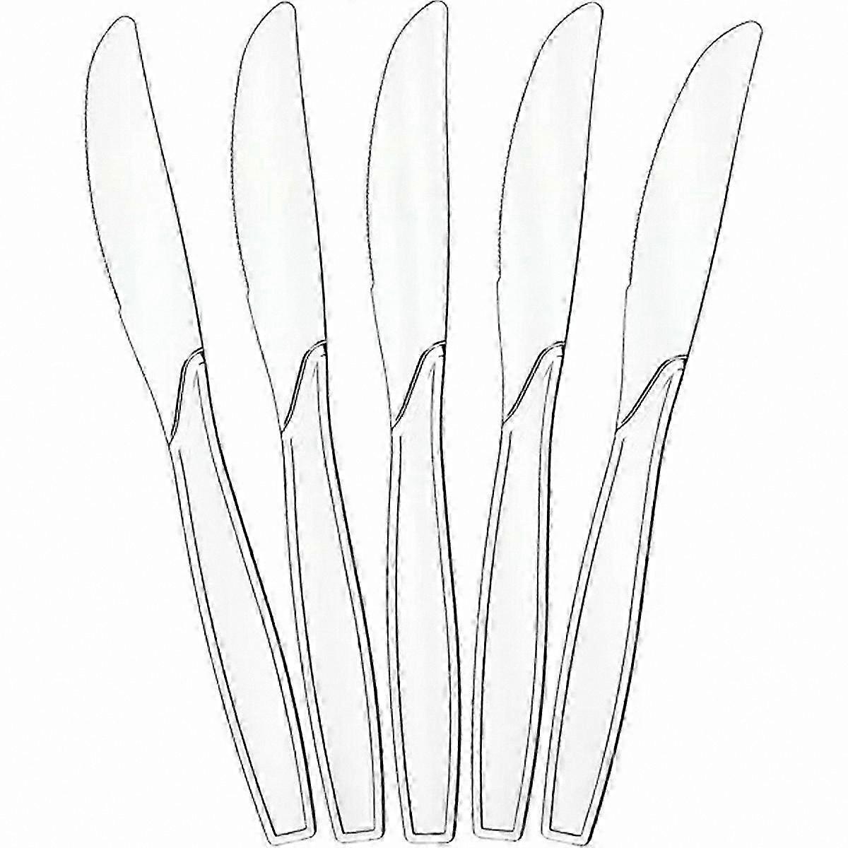 Clear Plastic Knives for Parties and Gatherings