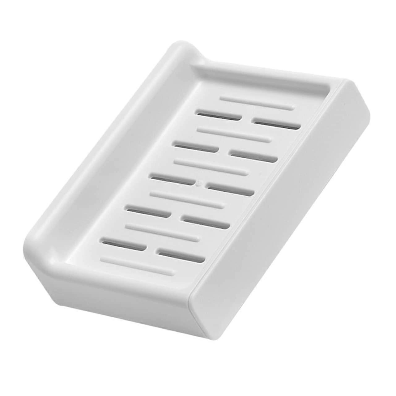 Wall Mounted Soap Dish with SelfDraining Tray for Bathroom and Kitchen Durable Plastic Holder