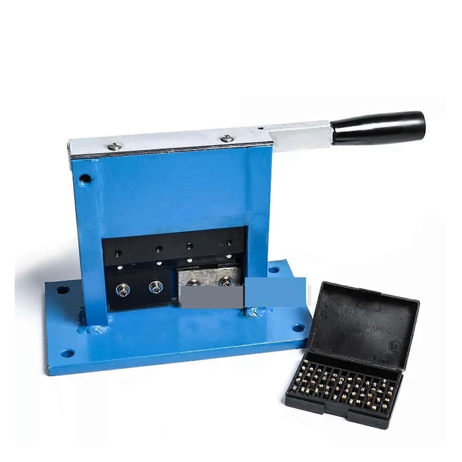 Manual Aluminum Soft Tube Sealing Machine with Decorative Wave Pattern and Precise Control 60x150mm