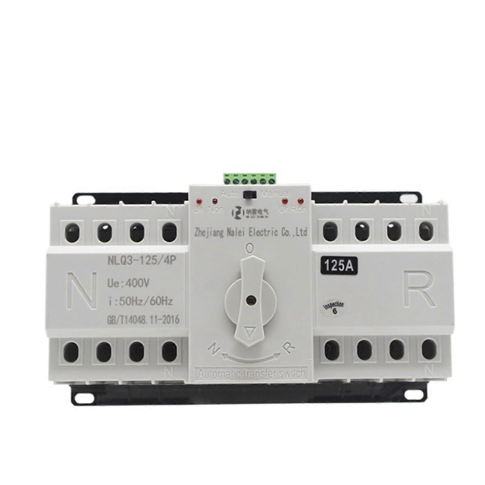 Automatic Transfer Switch 4 Pole 125A Dual Power Reliable Industrial Electrical Switch