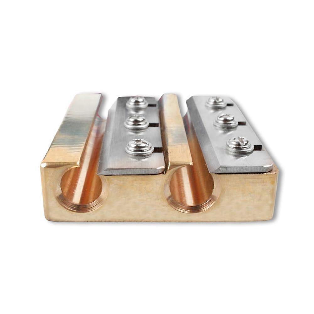 Brass Cello Peg Shaver Double Hole Precision Luthier Peg Trimming Tool for 3/4 4/4 Cellos