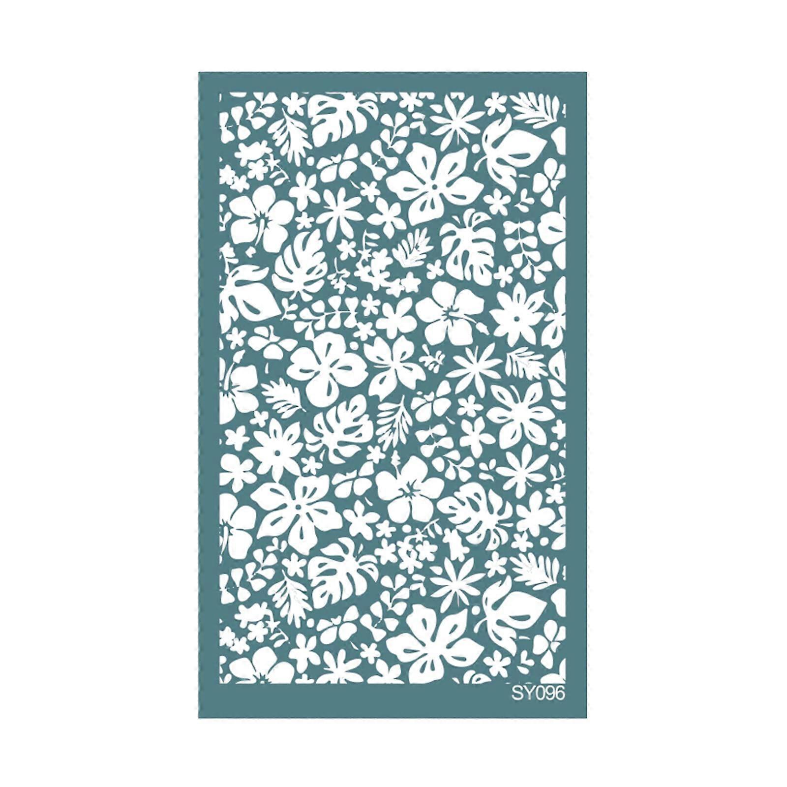 Silkscreen Stencil for Polymer Clay Jewelry Earrings 3.5x6in Reusable Precise Pattern Printing