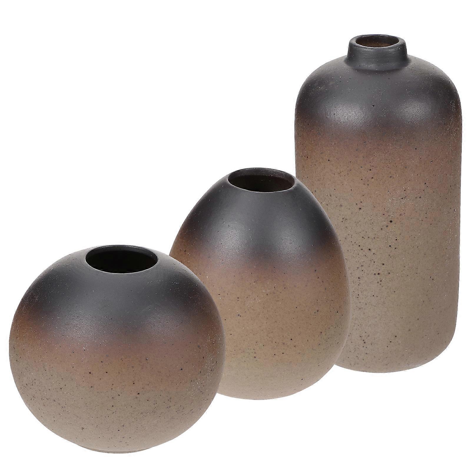Assorted Color Ceramic Vase for Flower Arrangement 3Pcs Material