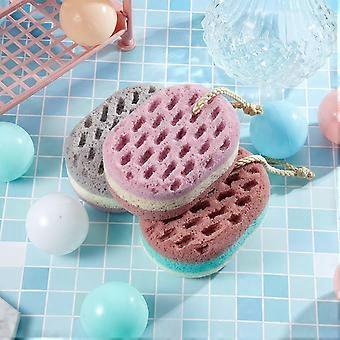 5 piezas Esponja de baño suave Esponja de ducha exfoliante de fibra natural calmante suave