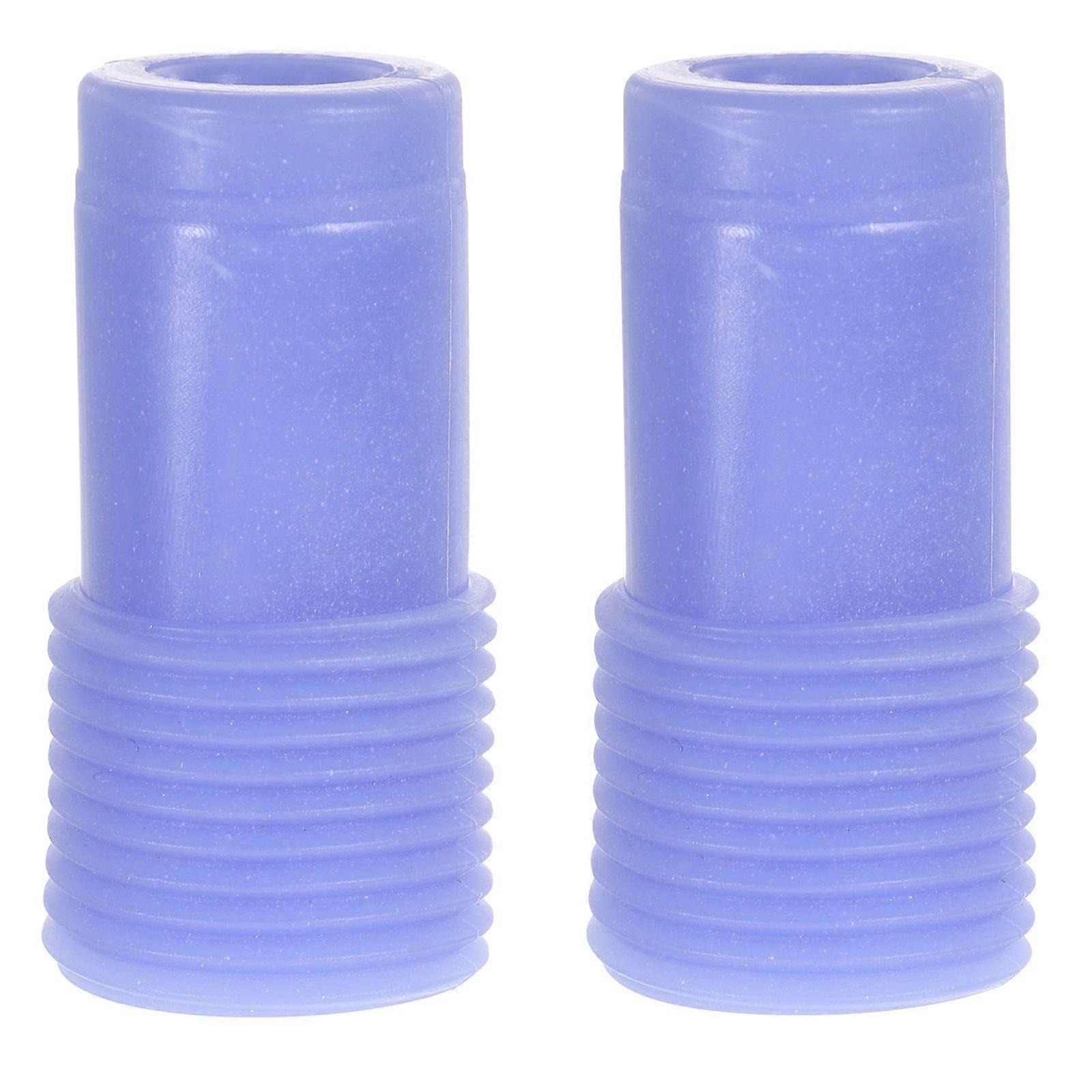 2pcs Threaded Handle Replacement Tips 22mm Extension Pole Broom Handle Adapter Threaded Tip Replacement Adapter Tips for Mop Brush