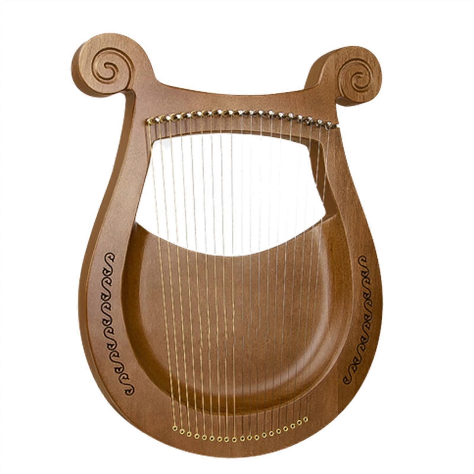 16 String Lyre Harp for Beginners with Expanded Tonal Range and Rich Harmonic Texture