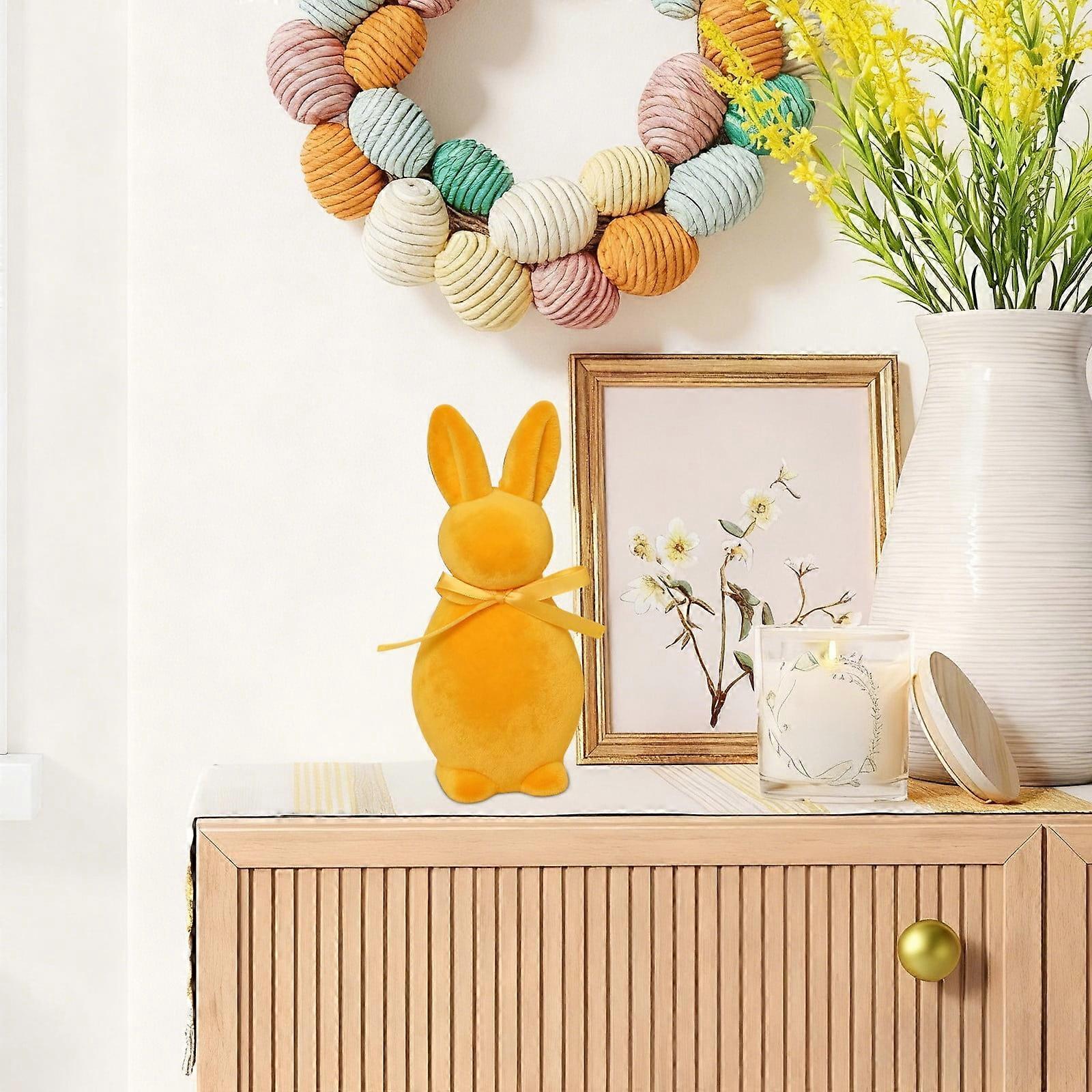 Easter Vacation Easter Bunny Figurine, Yellow