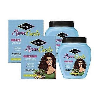 2-5x Mais Cachos spendet Feuchtigkeit für Locken, beseitigt Frizz, für lockiges Haar - 2-in-1 Pflegecreme und Kämmcreme