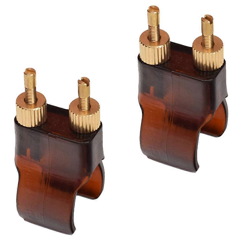 2Pcs Durable Erhu Fine Tuners Practical String Adjusters (Assorted Color)
