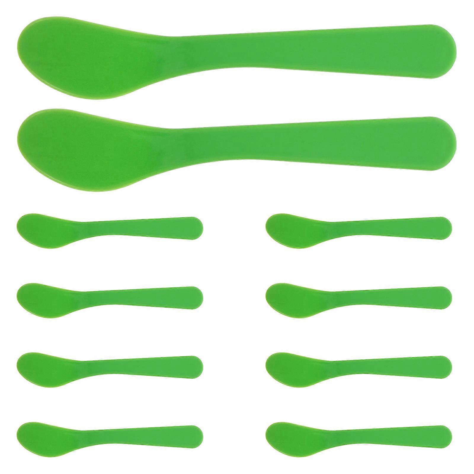 Makeup Spatula Plastic Facial for Sampling 10Pcs Assorted Color