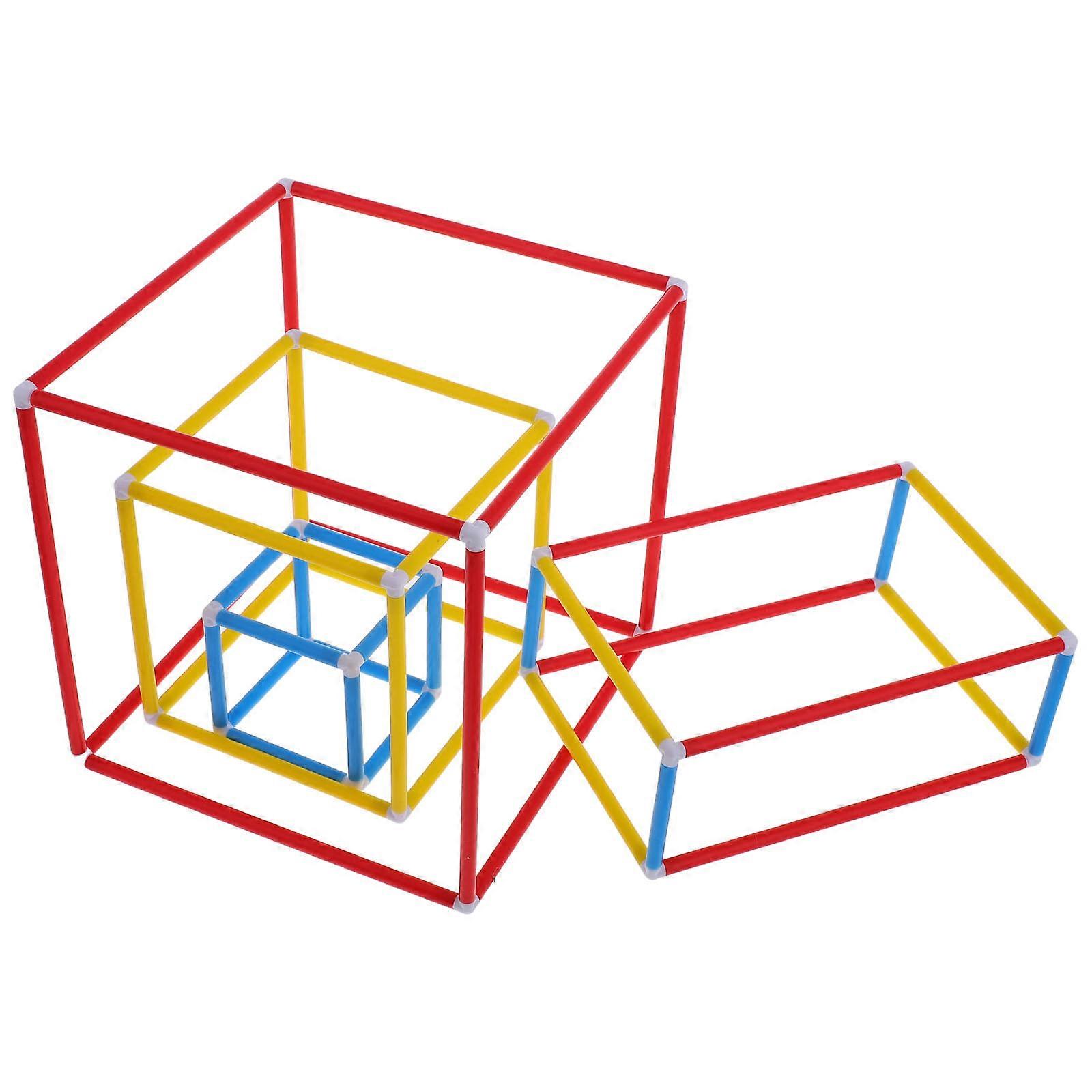 Plastic Geometry Building Toy Set for Kids Stem Development Game