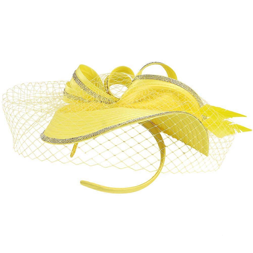 Chapeau bibi jaune décoratif