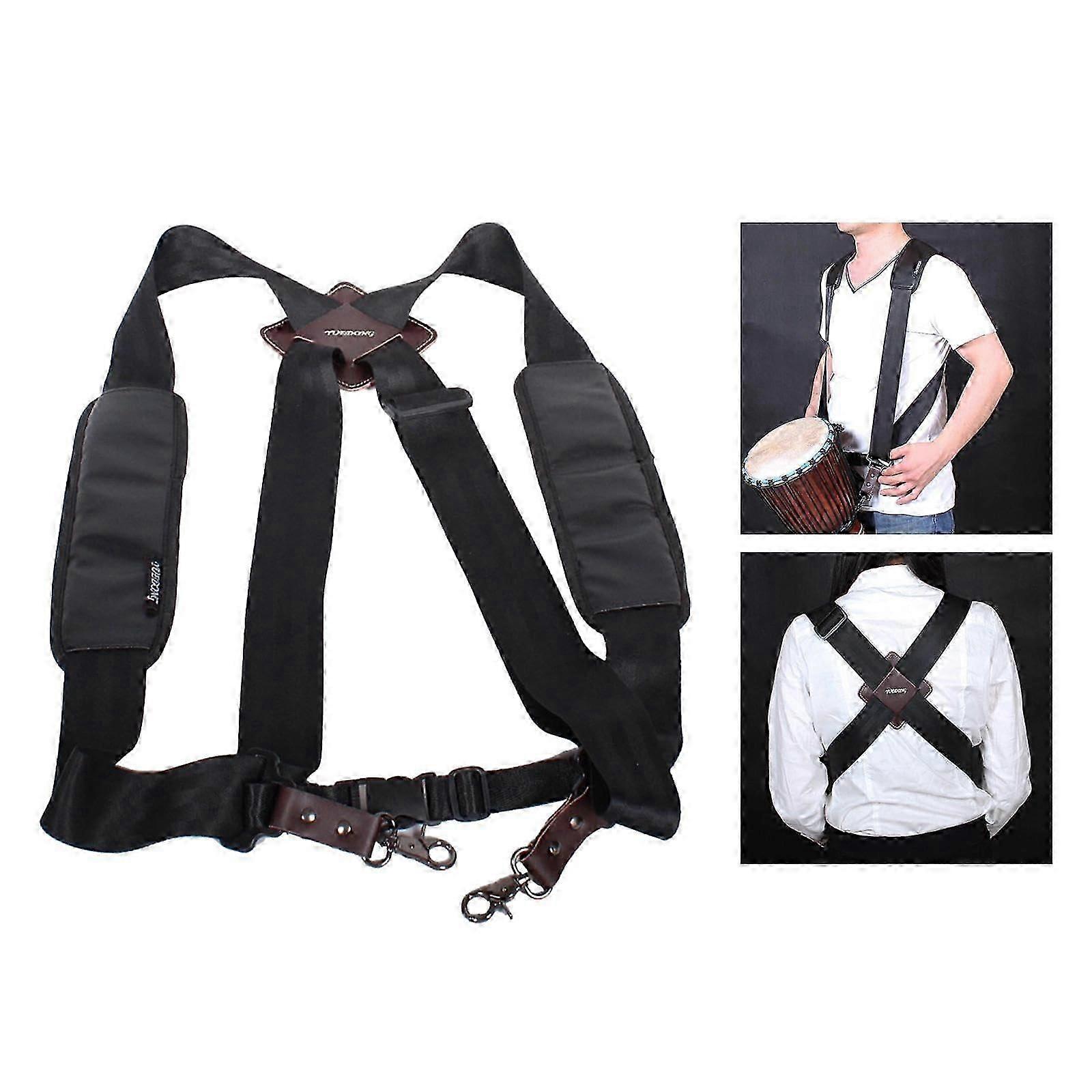 Adjustable Drum Shoulder Strap for Marching Band with Comfort Padding and Durable Polyester
