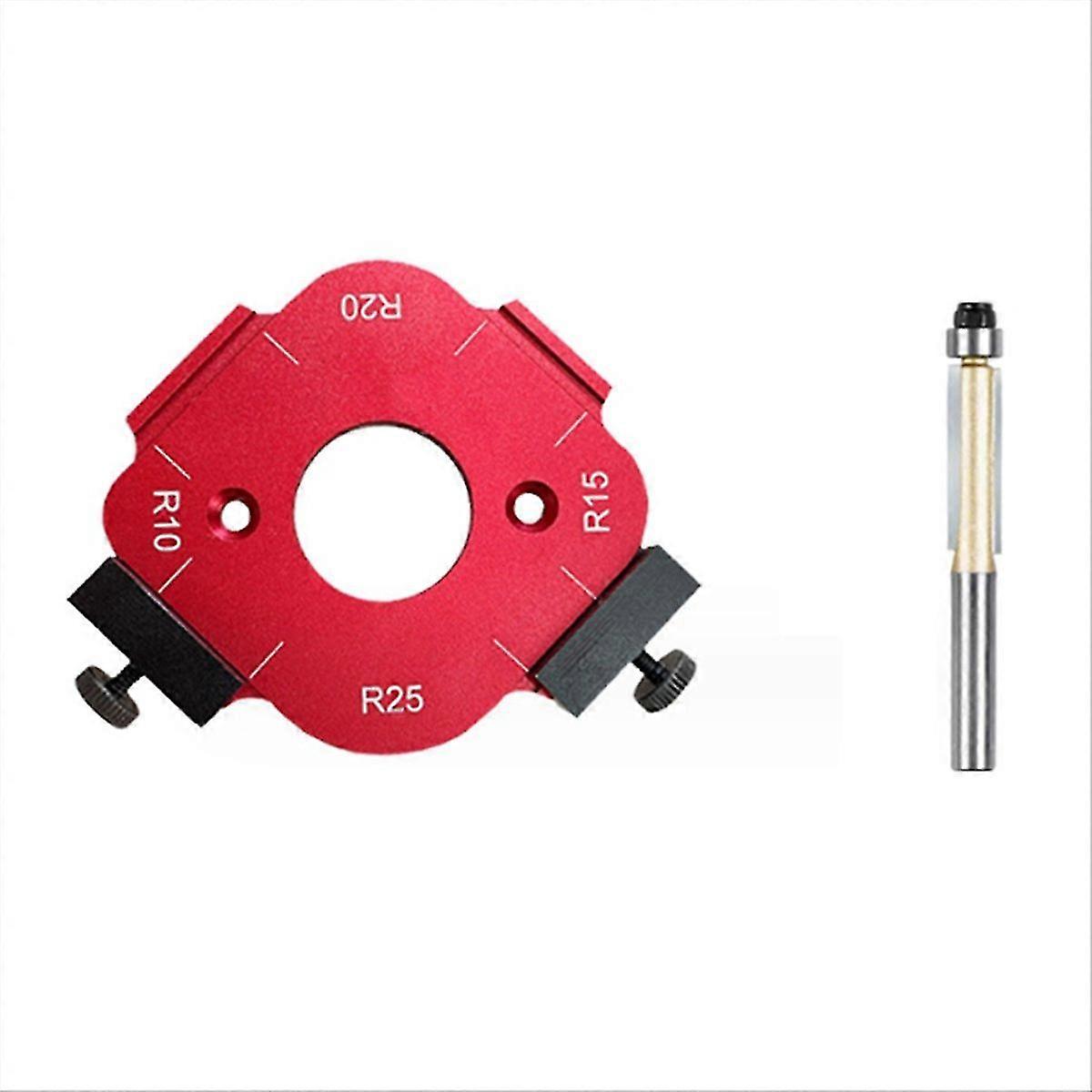 Arc Angle Positioning Template, Router Corner Radius Template, 10-25R