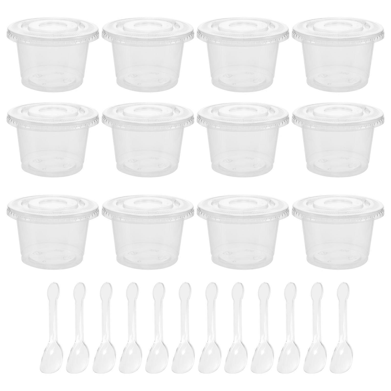 Ice Cream Cups Transparent for Storage Use 20Sets