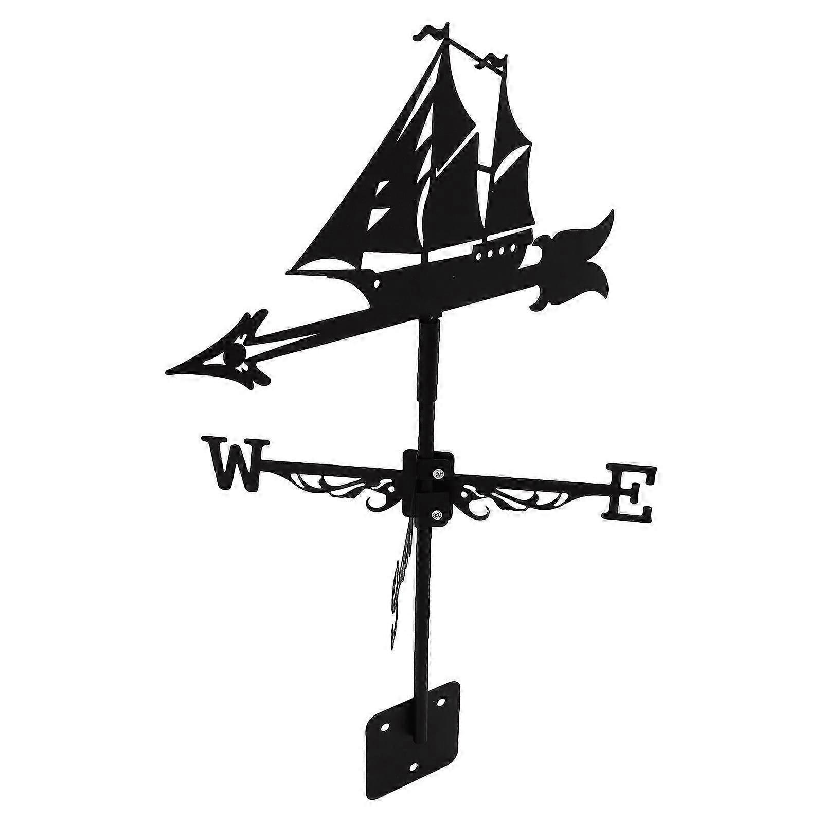Iron Wind Vane - Outdoor Garden Decor Wind Direction Indicator