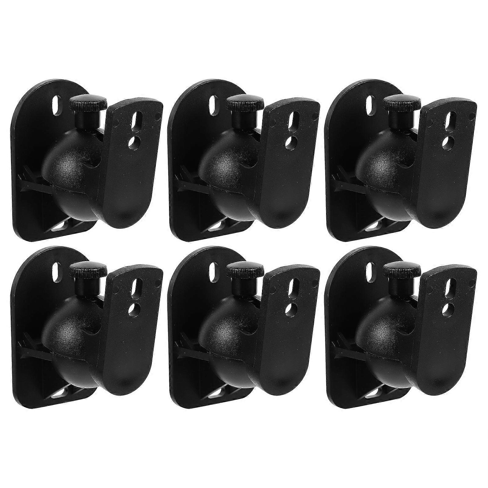 6 Sets Speaker Wall Mount Brackets Surround Sound Speakers Mount Brackets