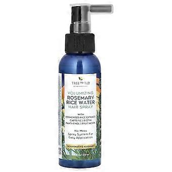 Tree To Tub, Lacca volumizzante per capelli al rosmarino e acqua di riso, 100 ml (3,4 fl oz)