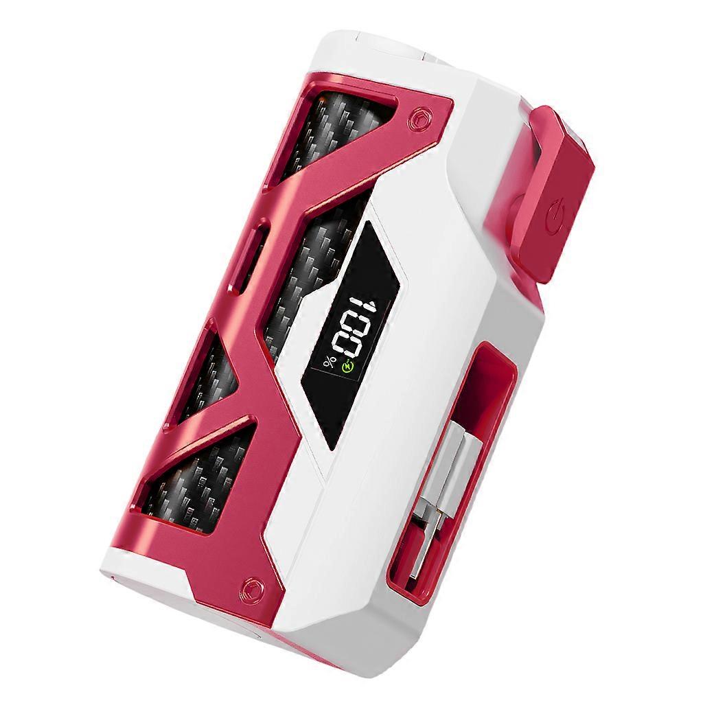 Lightweight Plastic Mobile Powerbank Case Shell Compatible for 21700 Battery Box Featuring Type C Fast Charging Port  red