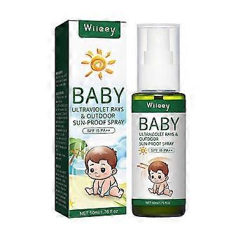 Baby Sunscreen Spray with Natural Oils - Gentle, Water-Resistant UV Protection for Sensitive Skin