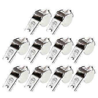 SHEVT-10Pcs Sports Referee Whistles Professional Metal Whistles Soccer Whistles