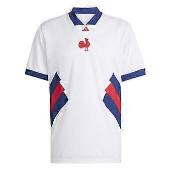 Adidas Herren Frankreich FFR Kurzarm-Rugbyshirt