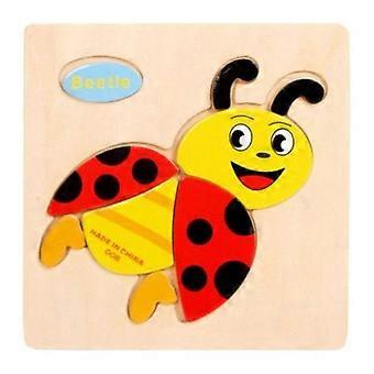 Baby Wooden Puzzle Toys compatible withToddlers Developing Jigsaw Early Educational Kids Toys compatible withChildren Game Cartoon Animal Gift 3 Years