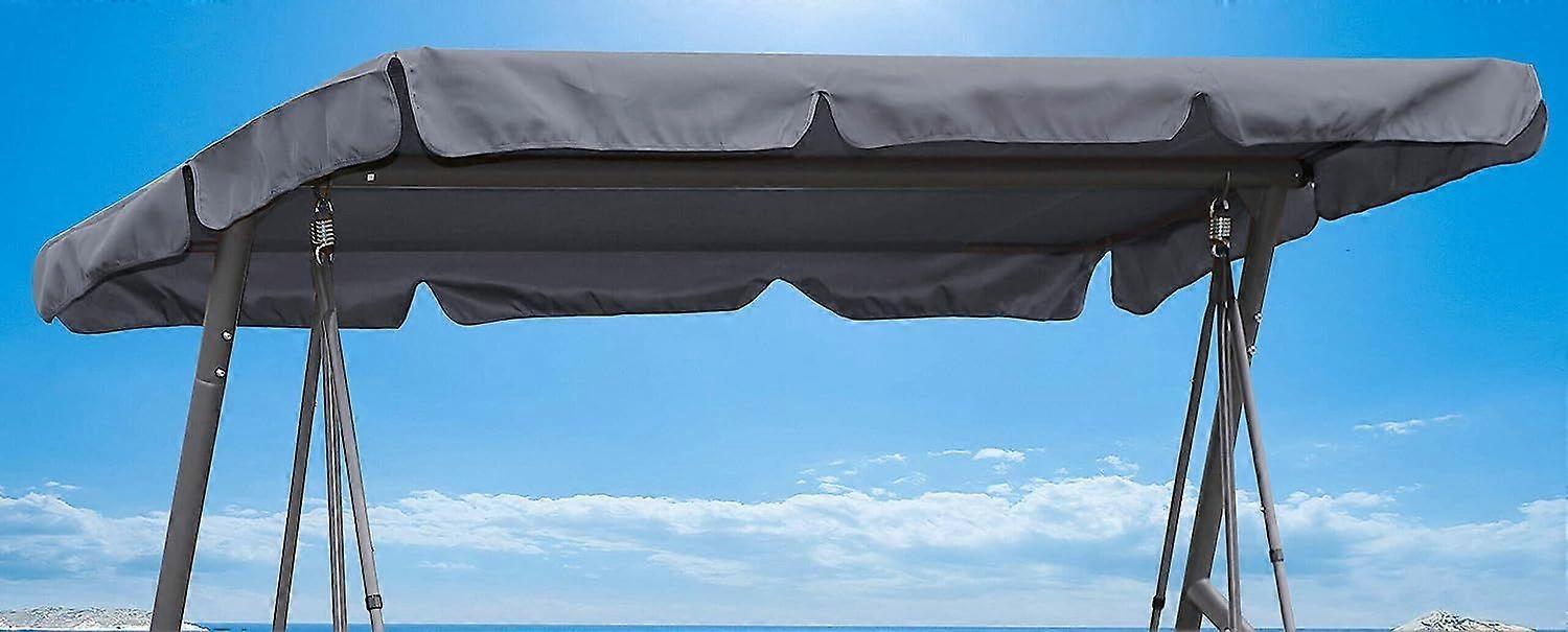 Replacement canopy for swing seat Gray 198*125*15cm