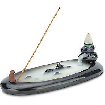 Guilin Ceramic Incense Holder Old Man Waterfall Backflow Incense Burner Backflow Incense Burner Incense Backflow For Home Office Bedroom Yoga Decorati