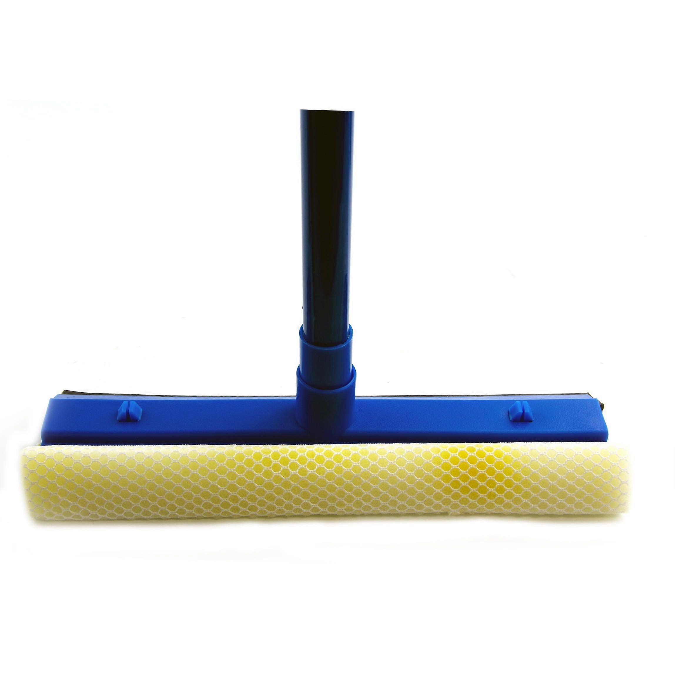 Window Sponge and Squeegee Cleaning Tool with 28" Extendable Handle Blue, 2 Pack