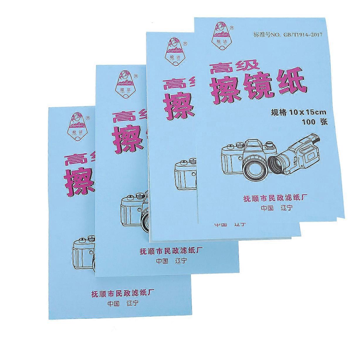 400 Sheets Microscope Cleaning Paper Portable Cleaning Tissue for Microscope Using Multi