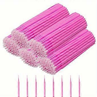 500pcs Micro Tapered Brushes, Disposable Eyelash Extension Applicator Wands, Single-Use Mascara Brush for Makeup Tattoo Cleaning