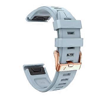 20mm Soft Silicone Quick Fit Replacement Watch Band Sea Foam Blue for Garmin Fenix 7S 6S 5S Plus