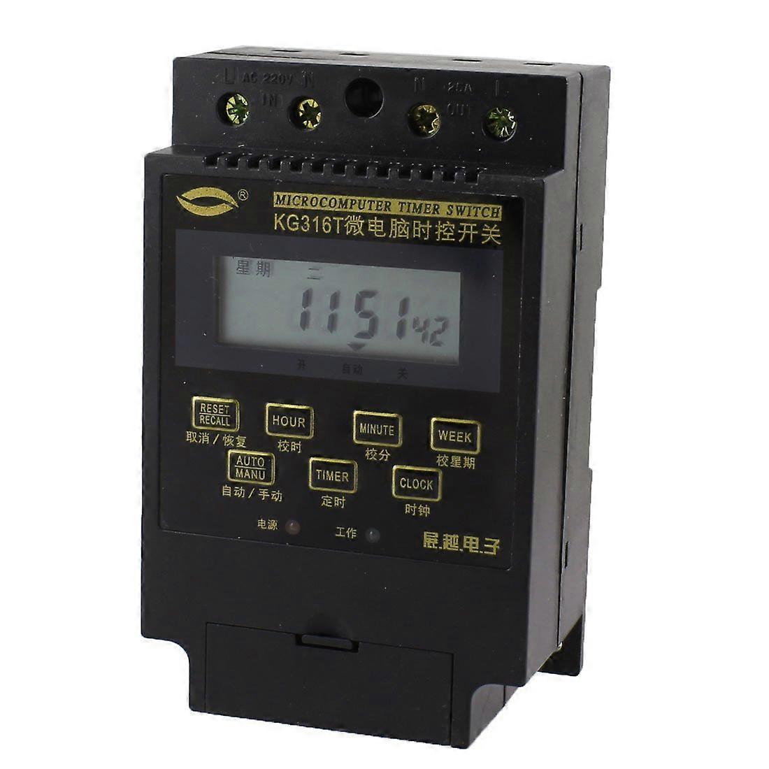 Digital Timer Switch 220V KG316T Programmable Microcomputer Controller for Energy‑Saving Automation