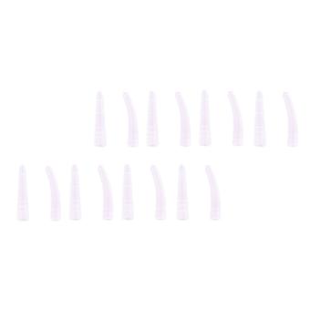 White Tweezers Caps Eyelash Grafting Covers for 4Sets