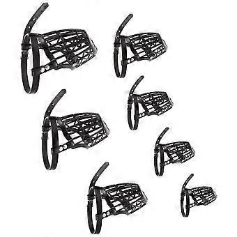 Dog Muzzle Plastic Basket Dog Muzzle for Safety 1Set of 7 Pieces