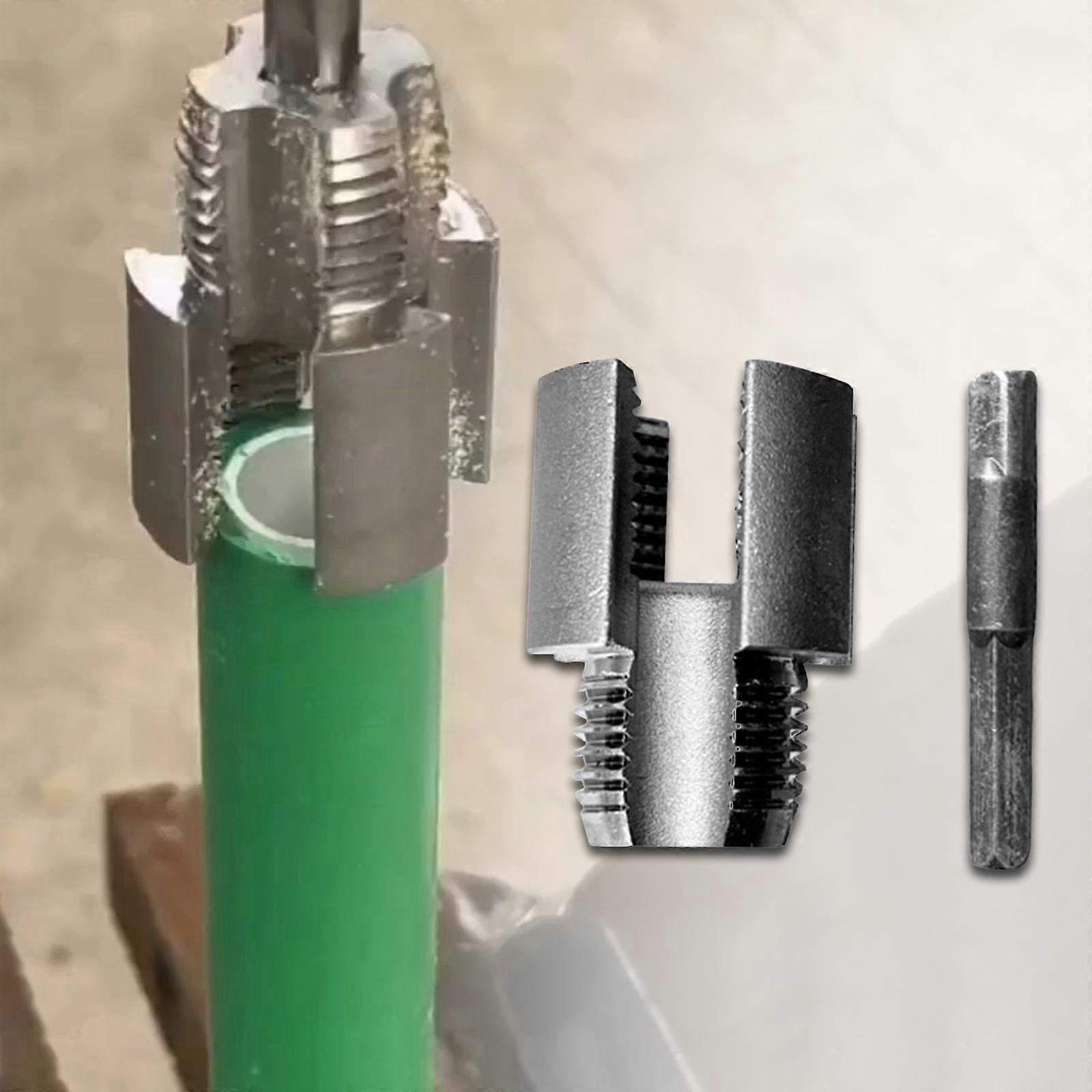 3xPPR Pipe Threader Practical Threading Device for Electric Drill Thread Maker