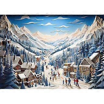 Skiing Resorts Jigsaw Puzzle CYQL-097
