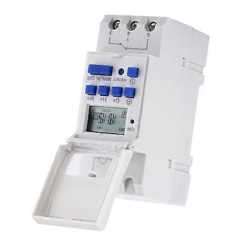 24V Digital Timer Switch with LCD Display, Weekly Programmable Relay for Lights and Appliances
