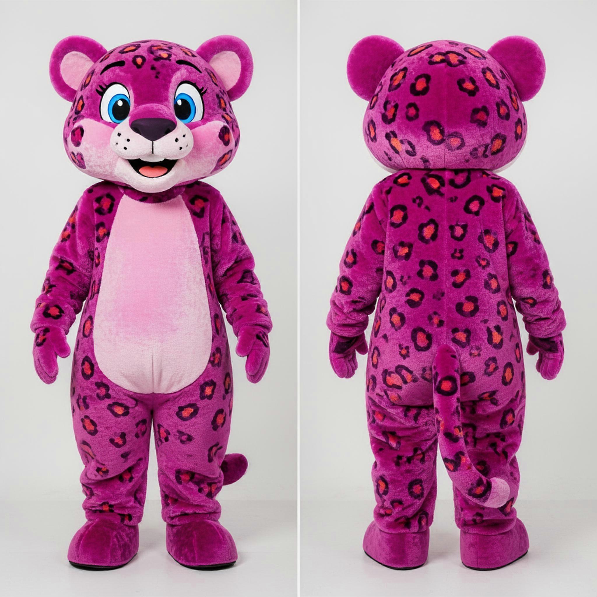 MASTICOT Magenta Broad Shouldered Leopard Mascot
