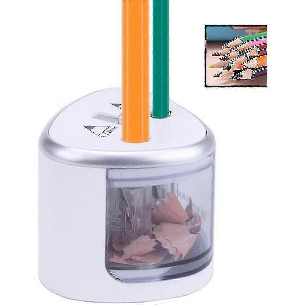 Two-Hole Electric Pencil Sharpener, -Powered Electric Pencil Sharpener, Automatic Pencil Sharpener